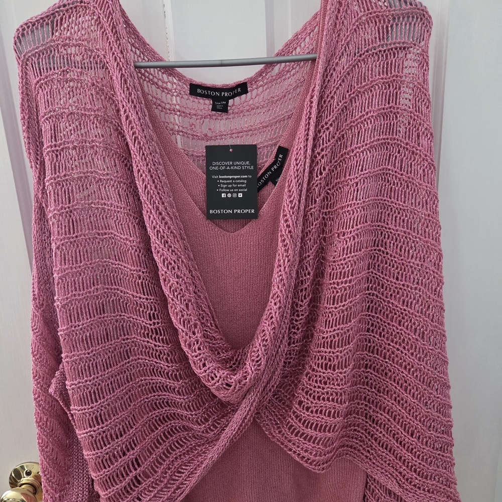Boston Proper Pink Women's Sweater